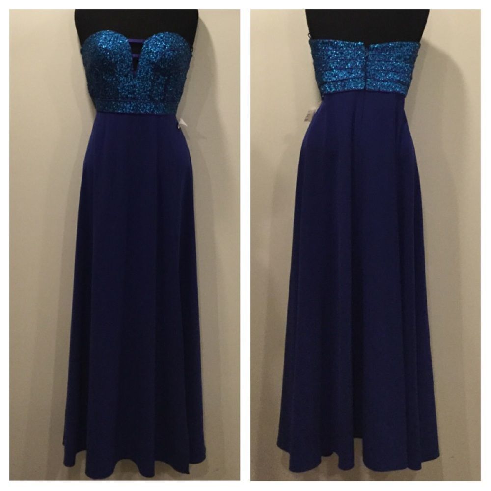 NEW!! Silk combo Design strapless dress Si… - Picture 10 of 10